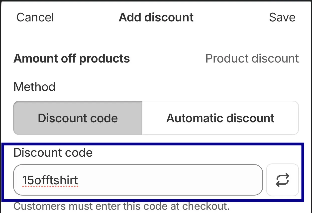 Step 4: Enter Discount Code